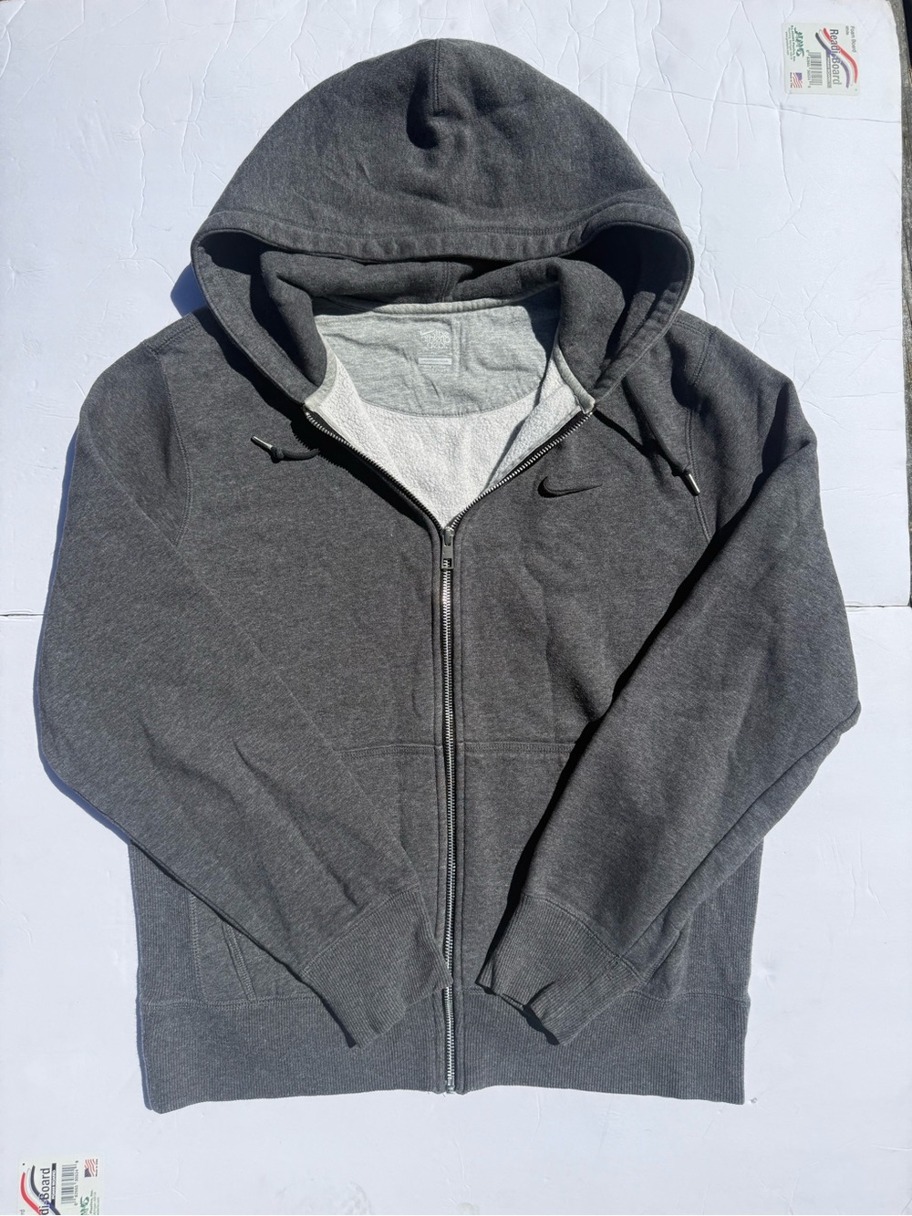 Nike Men’s Dark Gray Full-Zip Hoodie Sweatshirt